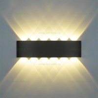 ILUMINAT EXTERIOR LED - Reduceri Aplica LED 2x6W Exterior Negru LZ813-6 Promotie